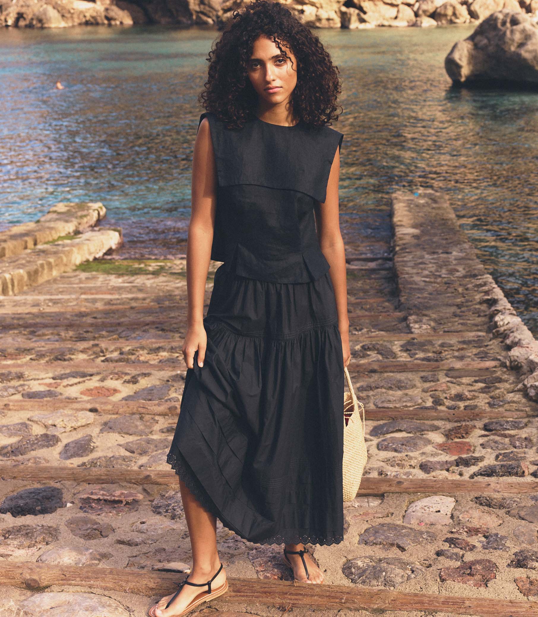 DÔEN Women Sebastiane Skirt - Night Sky