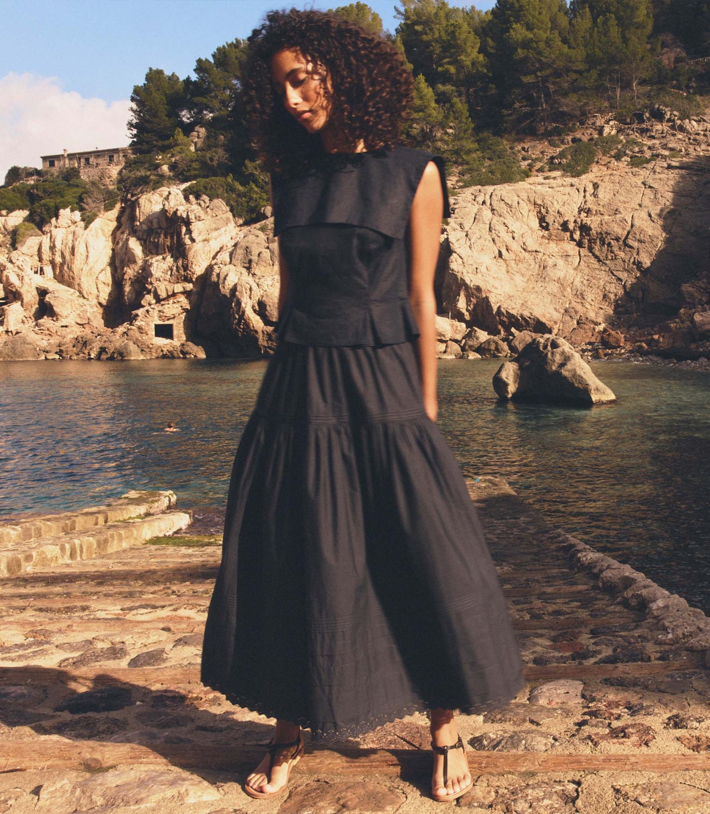 DÔEN Women Sebastiane Skirt - Night Sky