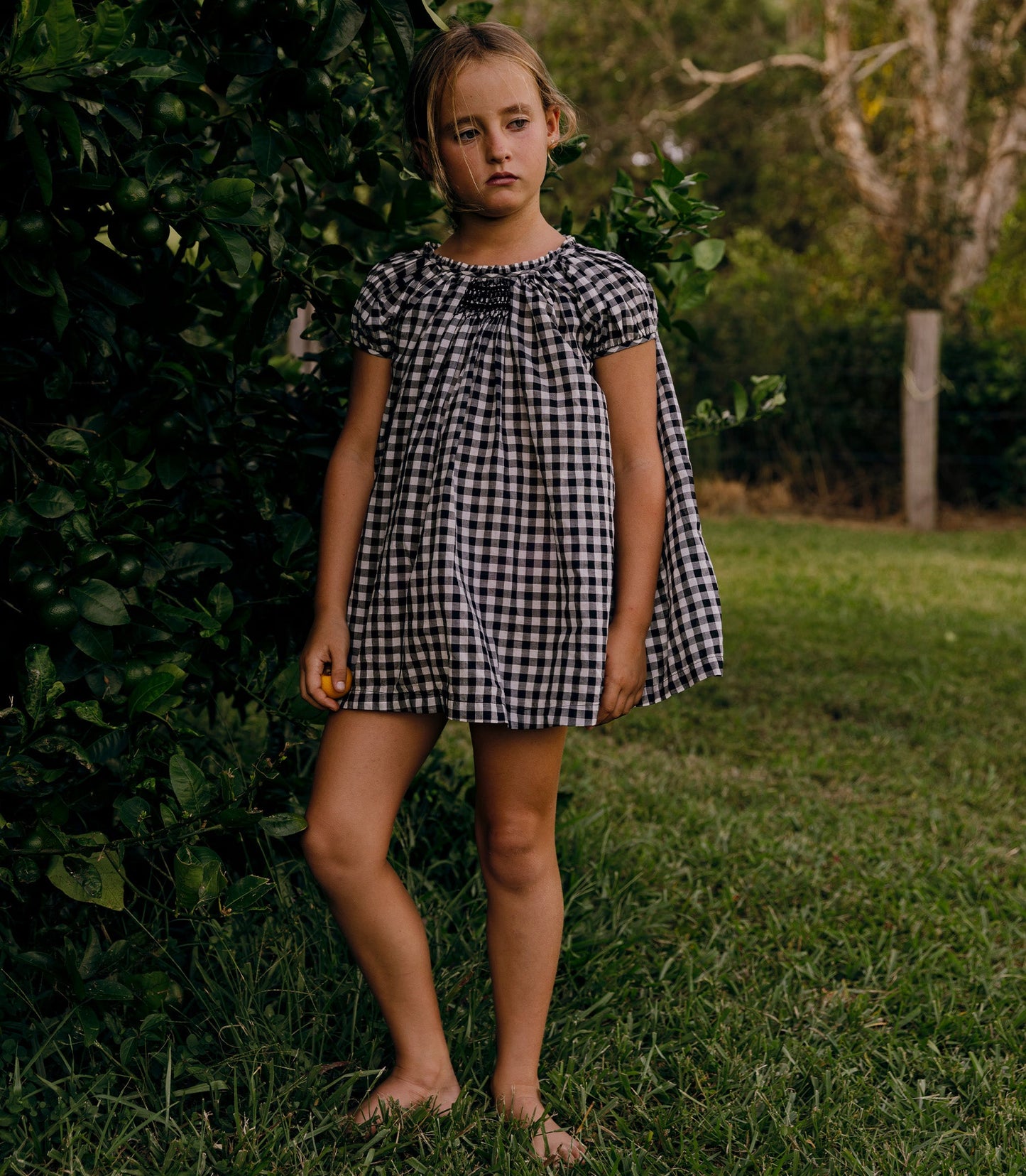 DÔEN Kids Esa Dress - Noir Greta Gingham