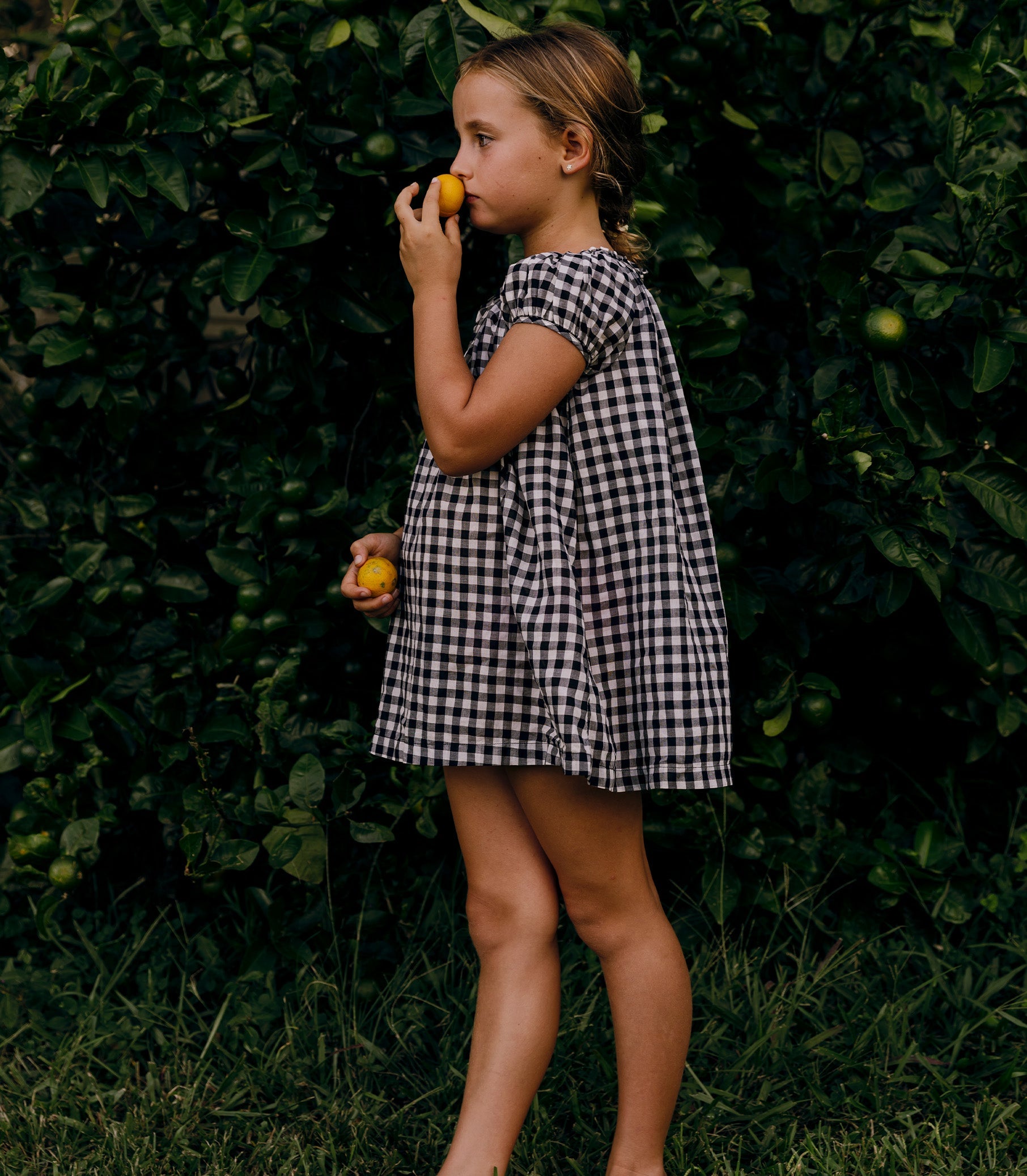 DÔEN Kids Esa Dress - Noir Greta Gingham