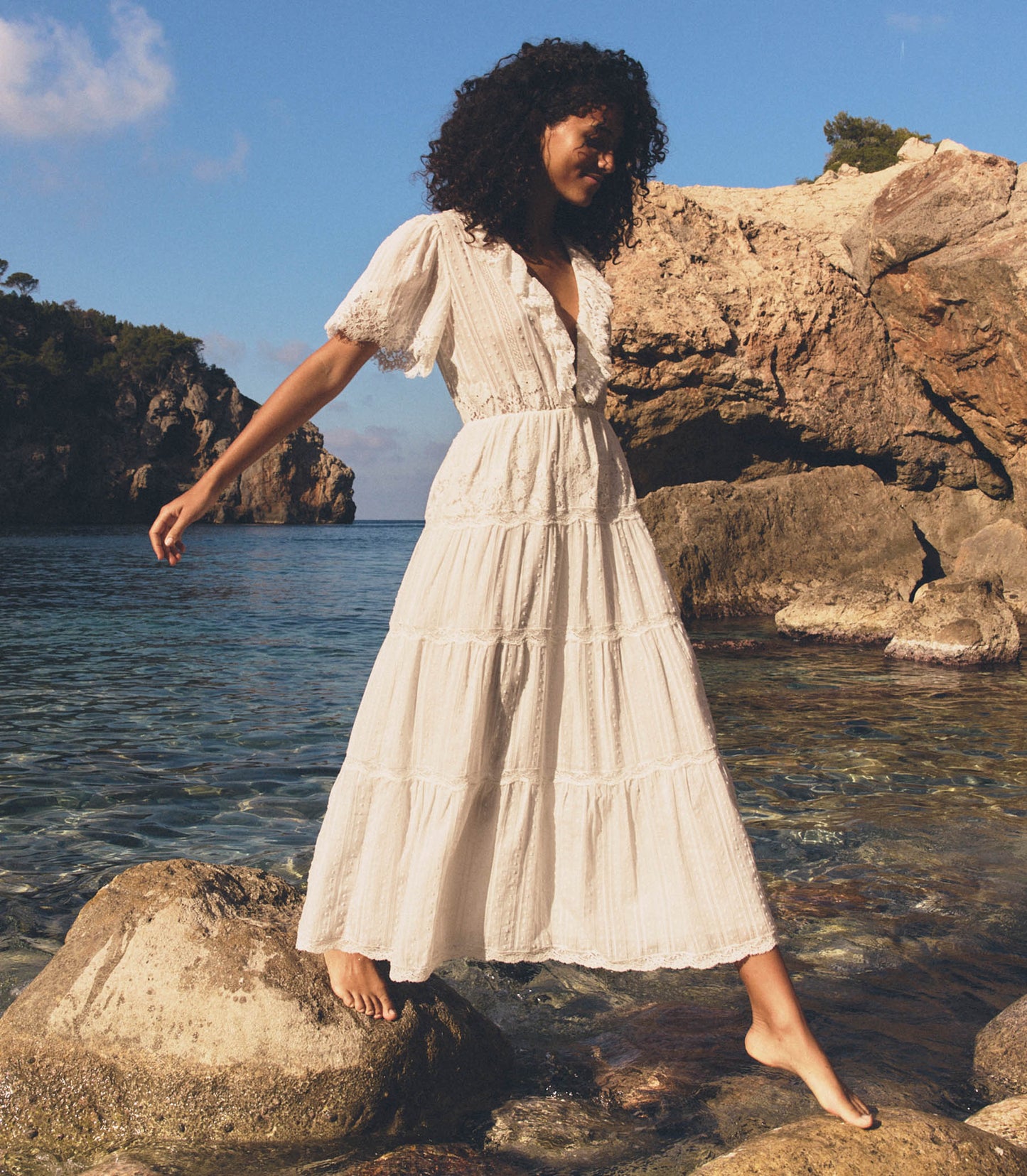 DÔEN Women Gabriella Dress - Salt