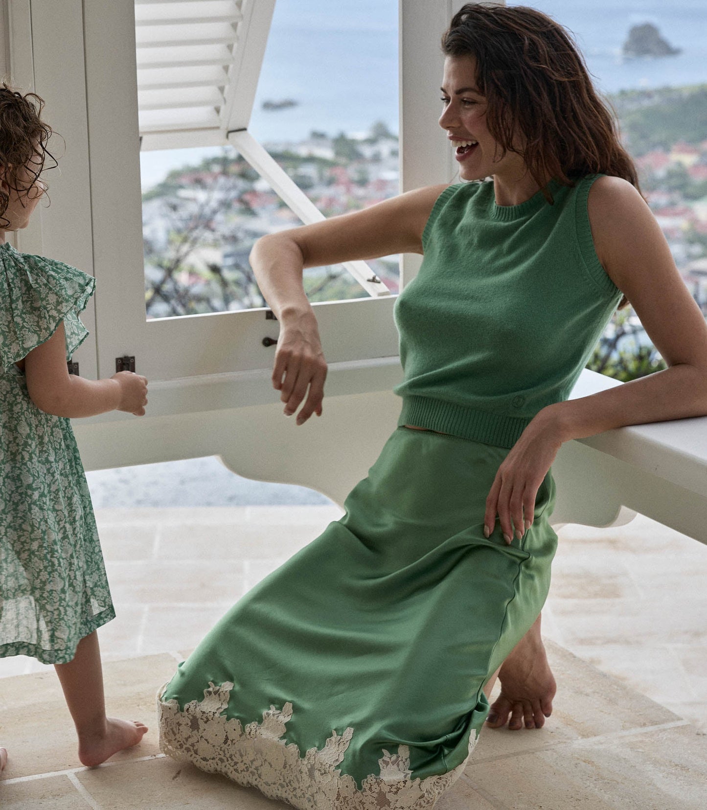DÔEN Women Elowena Skirt - Peridot