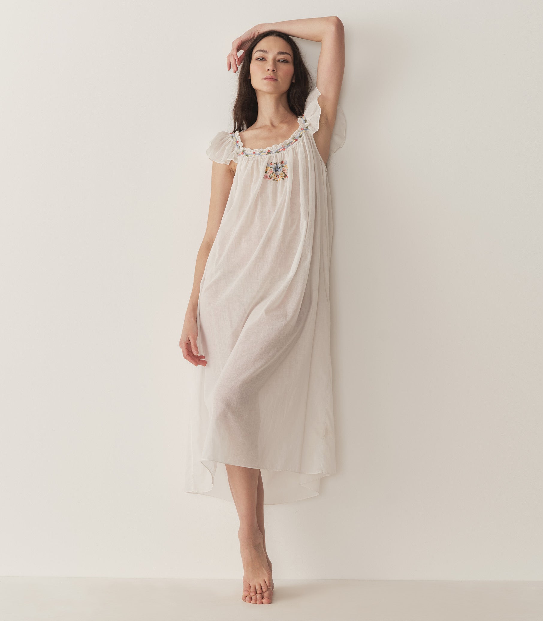 DÔEN Women Orelle Nightgown - Salt
