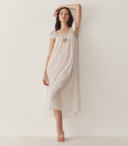 DÔEN Women Orelle Nightgown - Salt