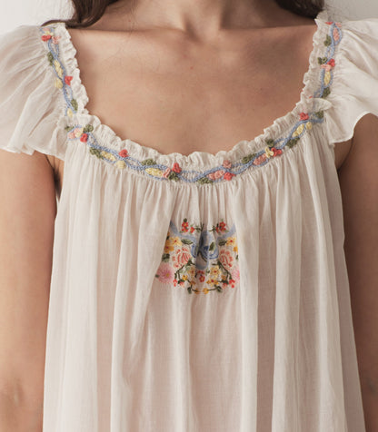 DÔEN Women Orelle Nightgown - Salt
