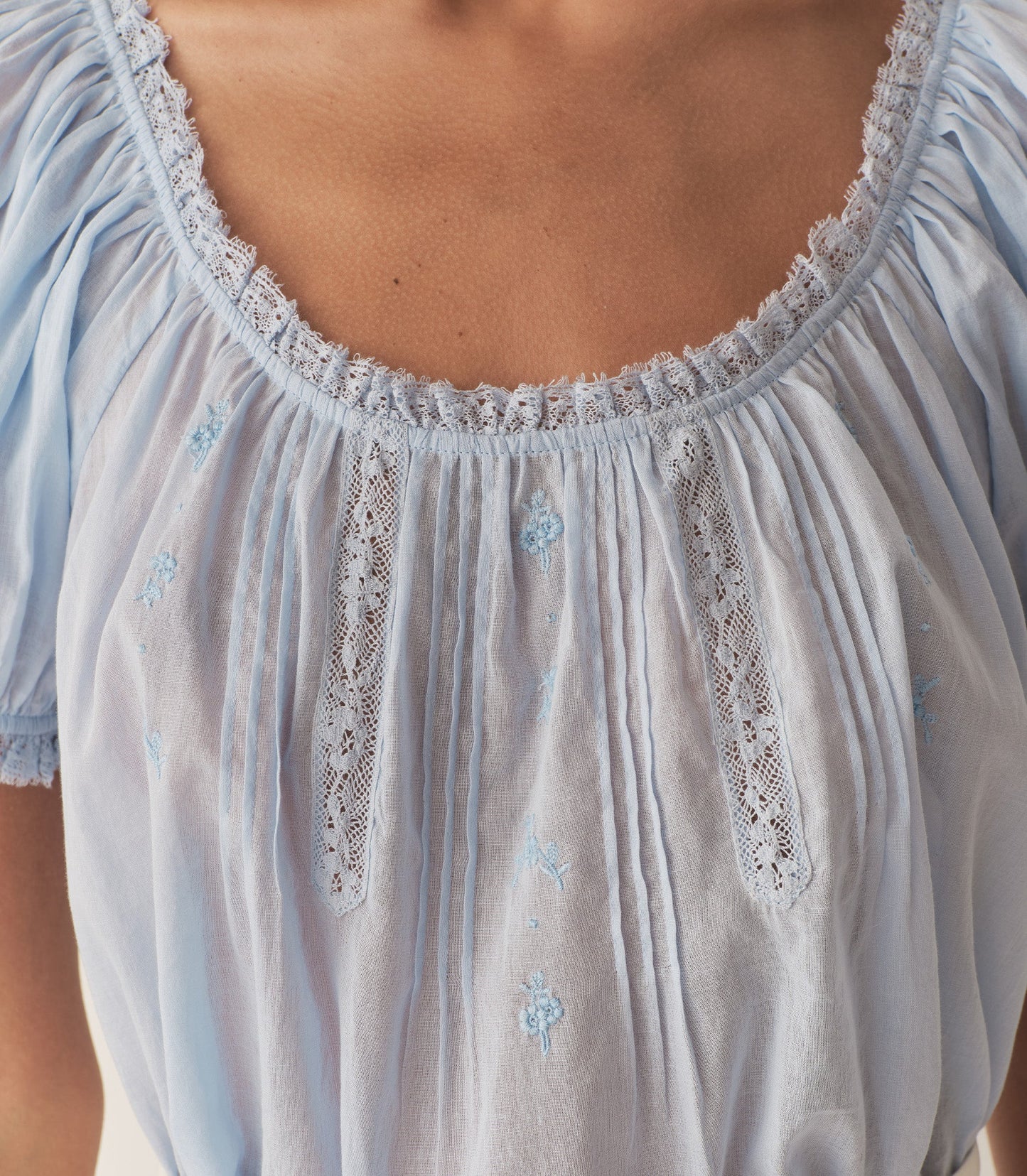 DÔEN Women Frederica Top - Icy Blue