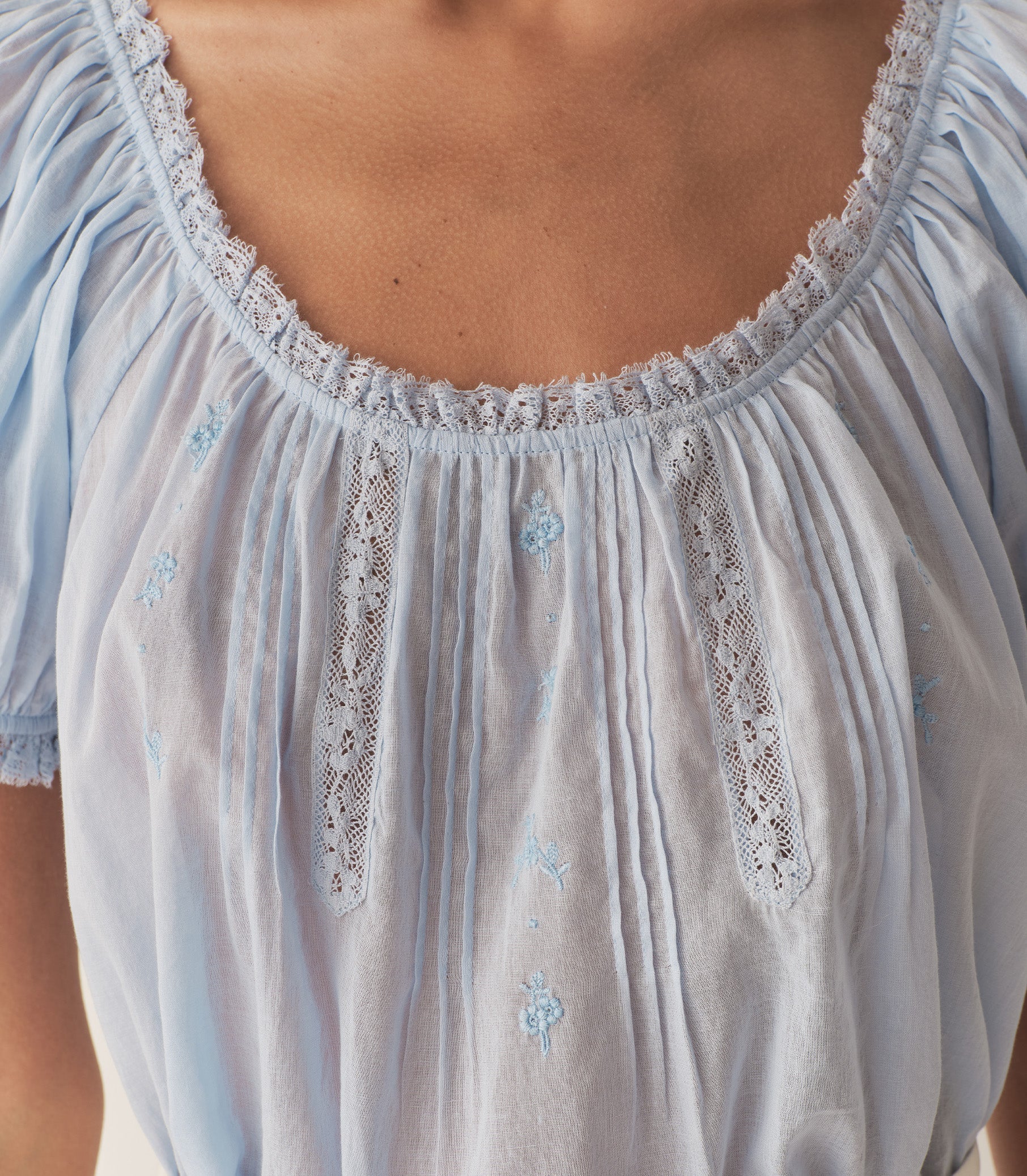 DÔEN Women Frederica Top - Icy Blue