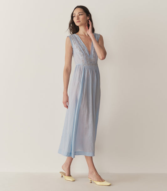 DÔEN Women Victoria Dress - Icy Blue
