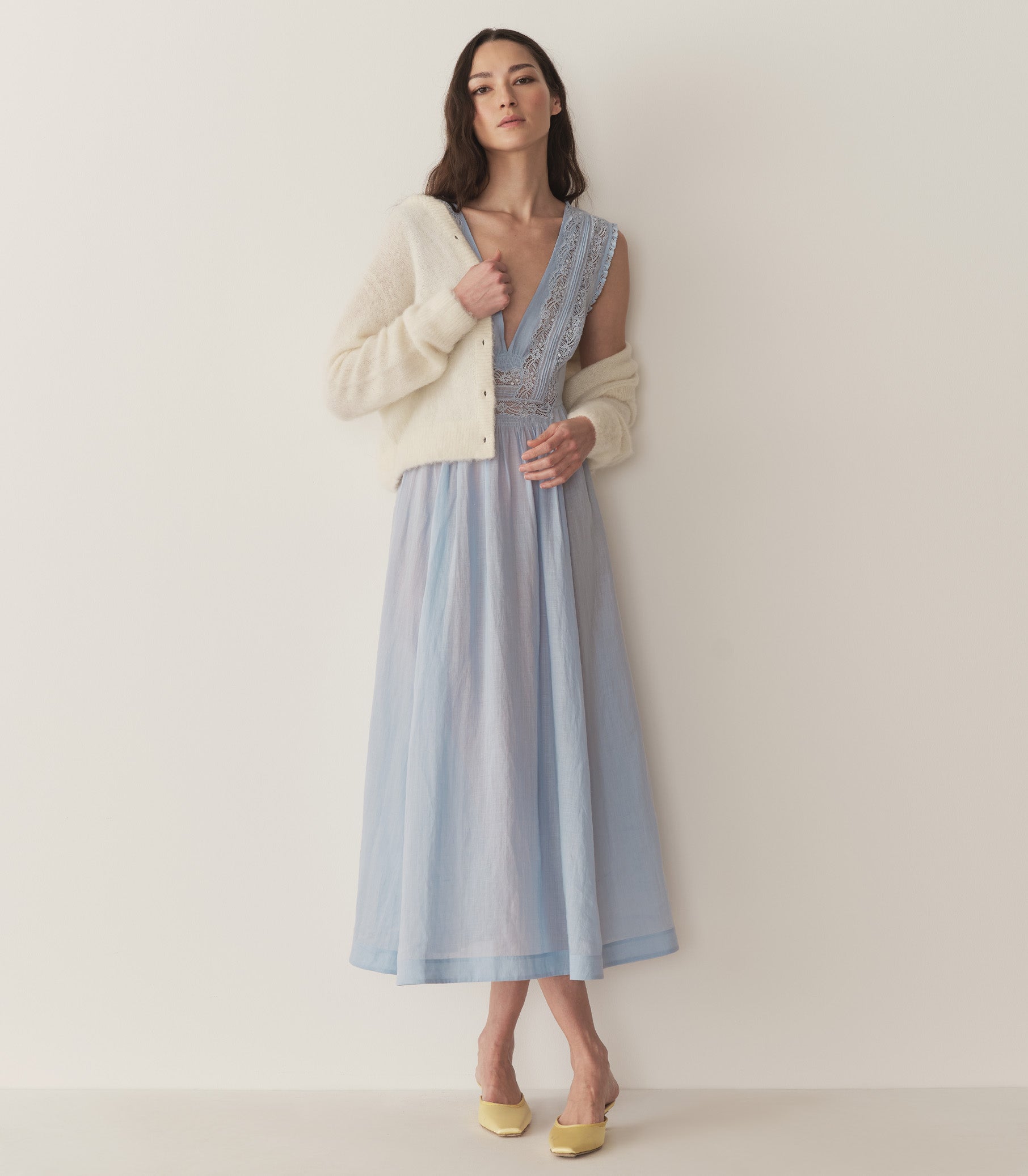 DÔEN Women Victoria Dress - Icy Blue