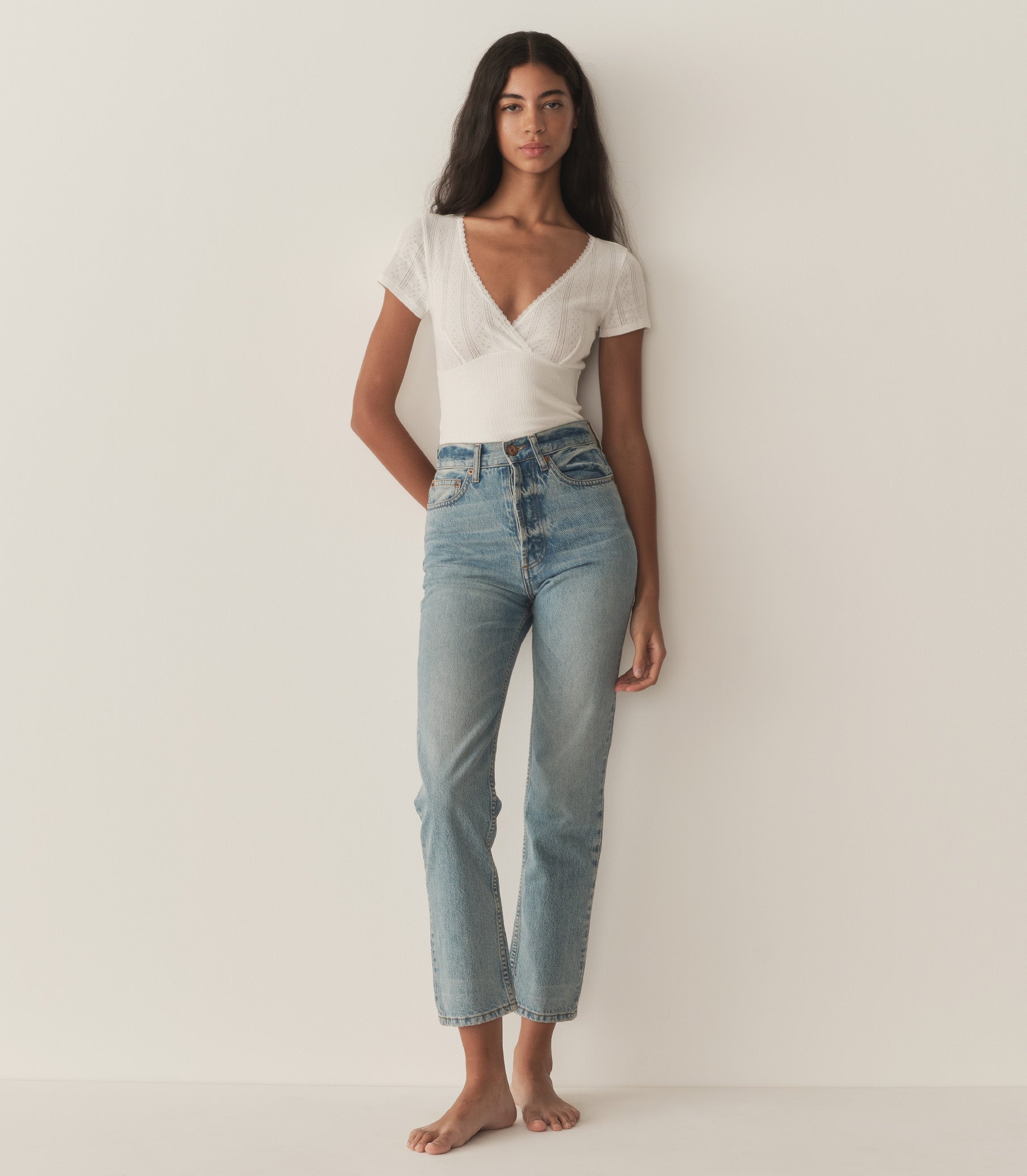 DÔEN Women Livia Tee - Salt