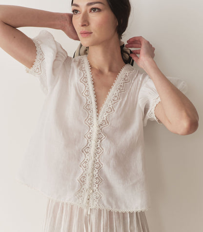 DÔEN Women Brigitta Top - Salt