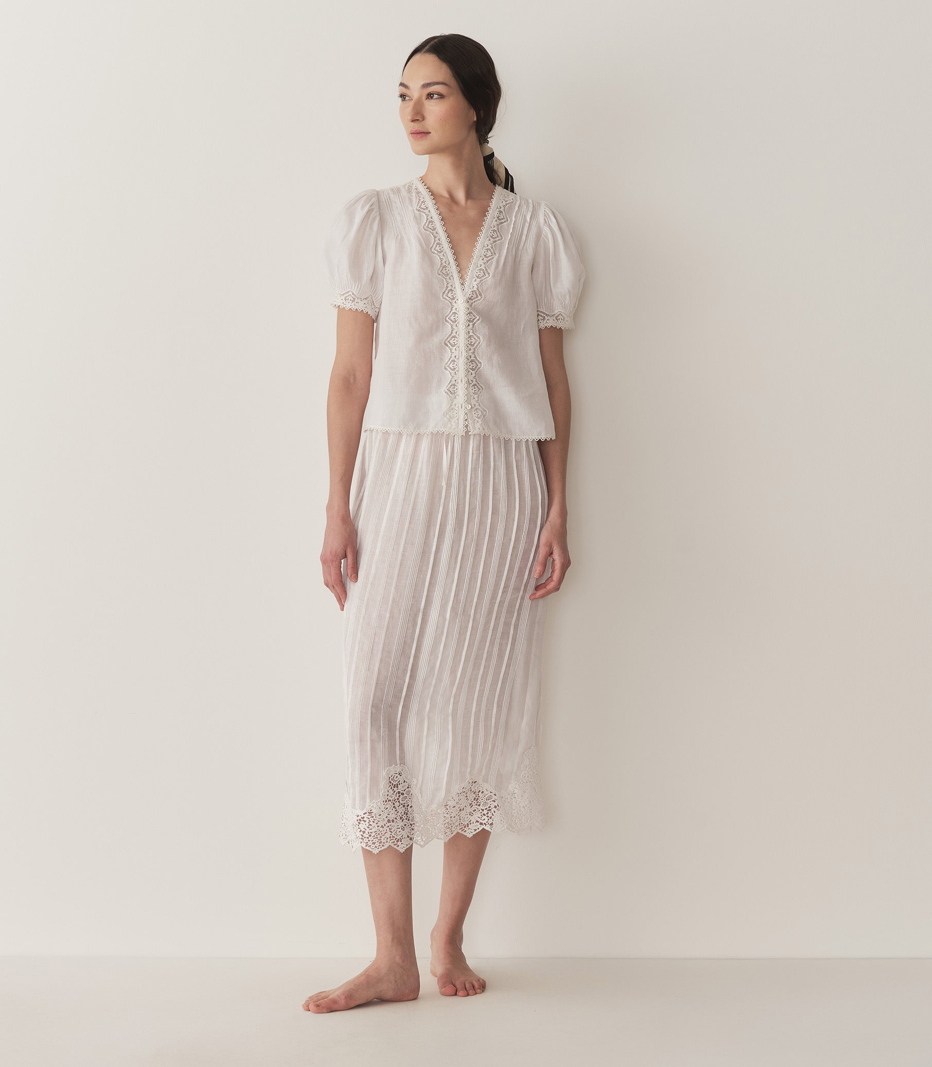 DÔEN Women Brigitta Top - Salt