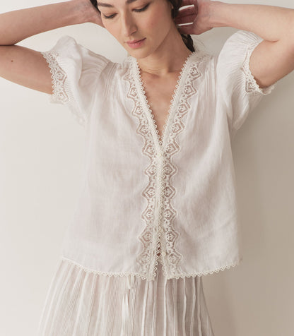 DÔEN Women Brigitta Top - Salt