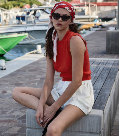 DÔEN Women Louden Top - Carmine