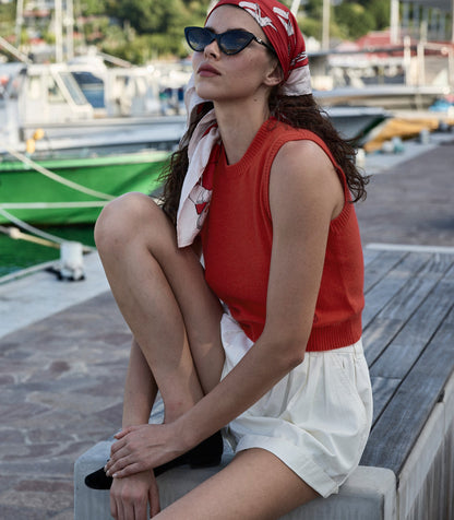 DÔEN Women Louden Top - Carmine