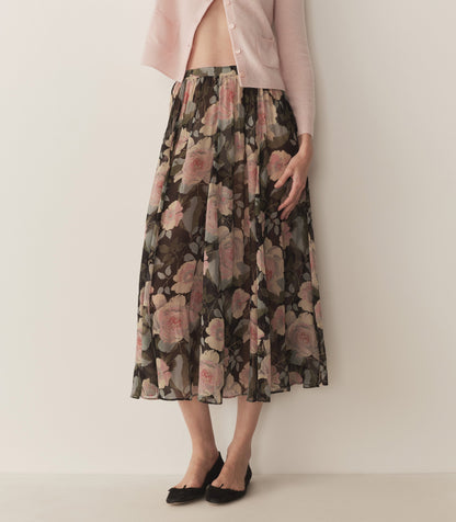DÔEN Women Meadow Skirt - Rose Garden Floral