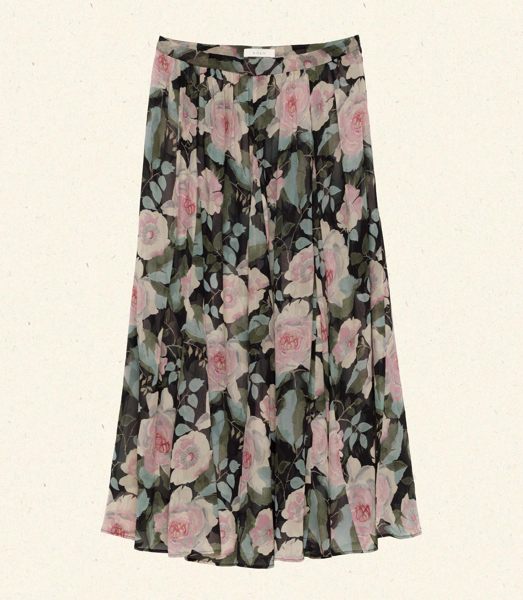 DÔEN Women Meadow Skirt - Rose Garden Floral
