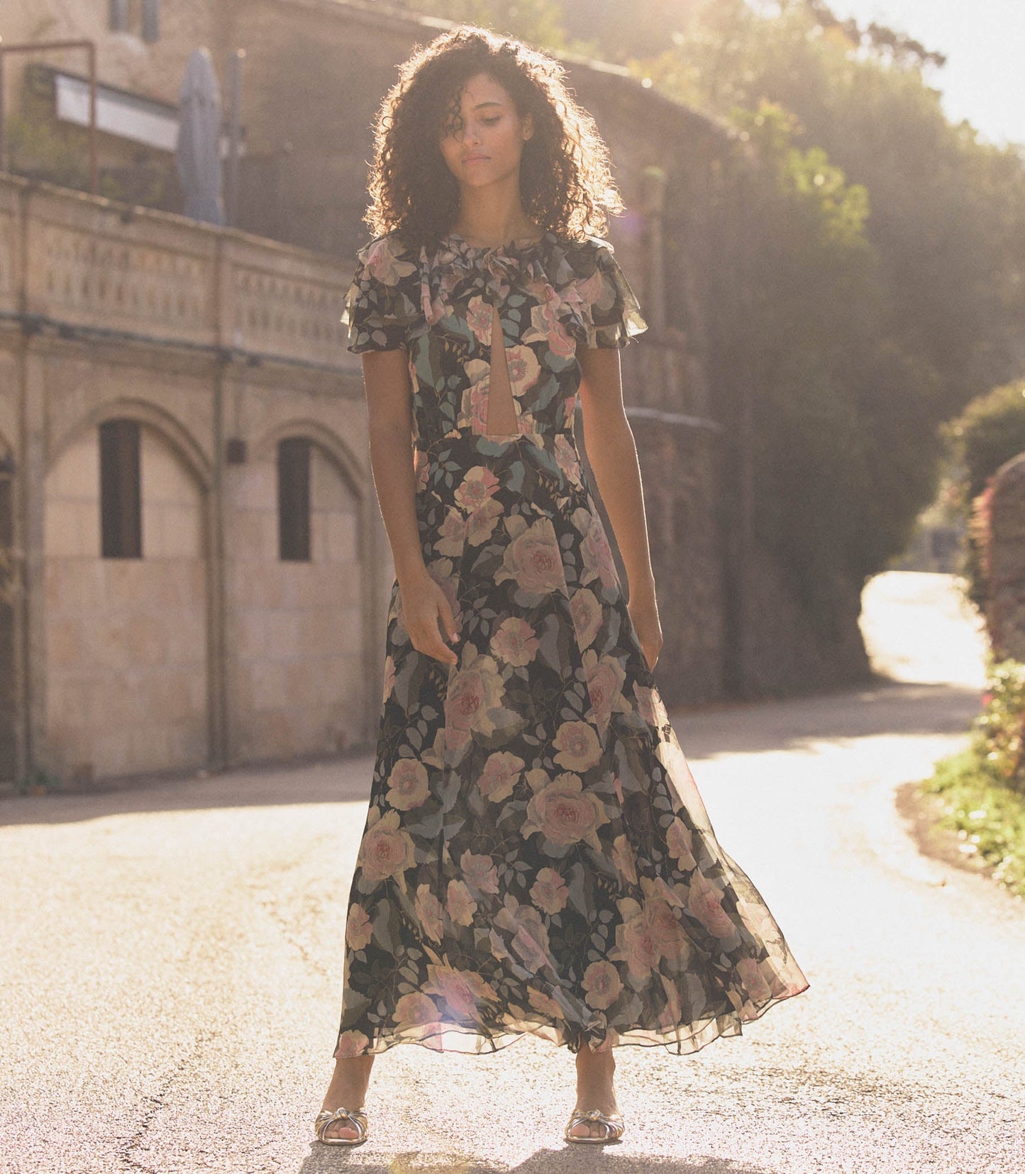 DÔEN Women Amira Dress - Rose Garden Floral