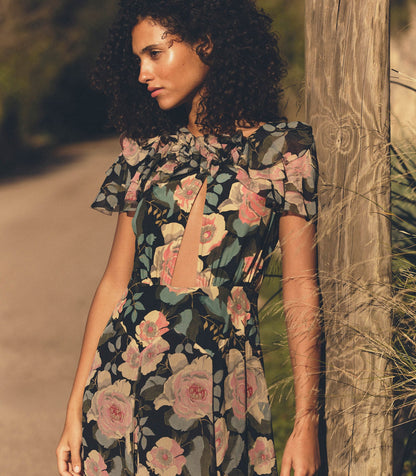 DÔEN Women Amira Dress - Rose Garden Floral