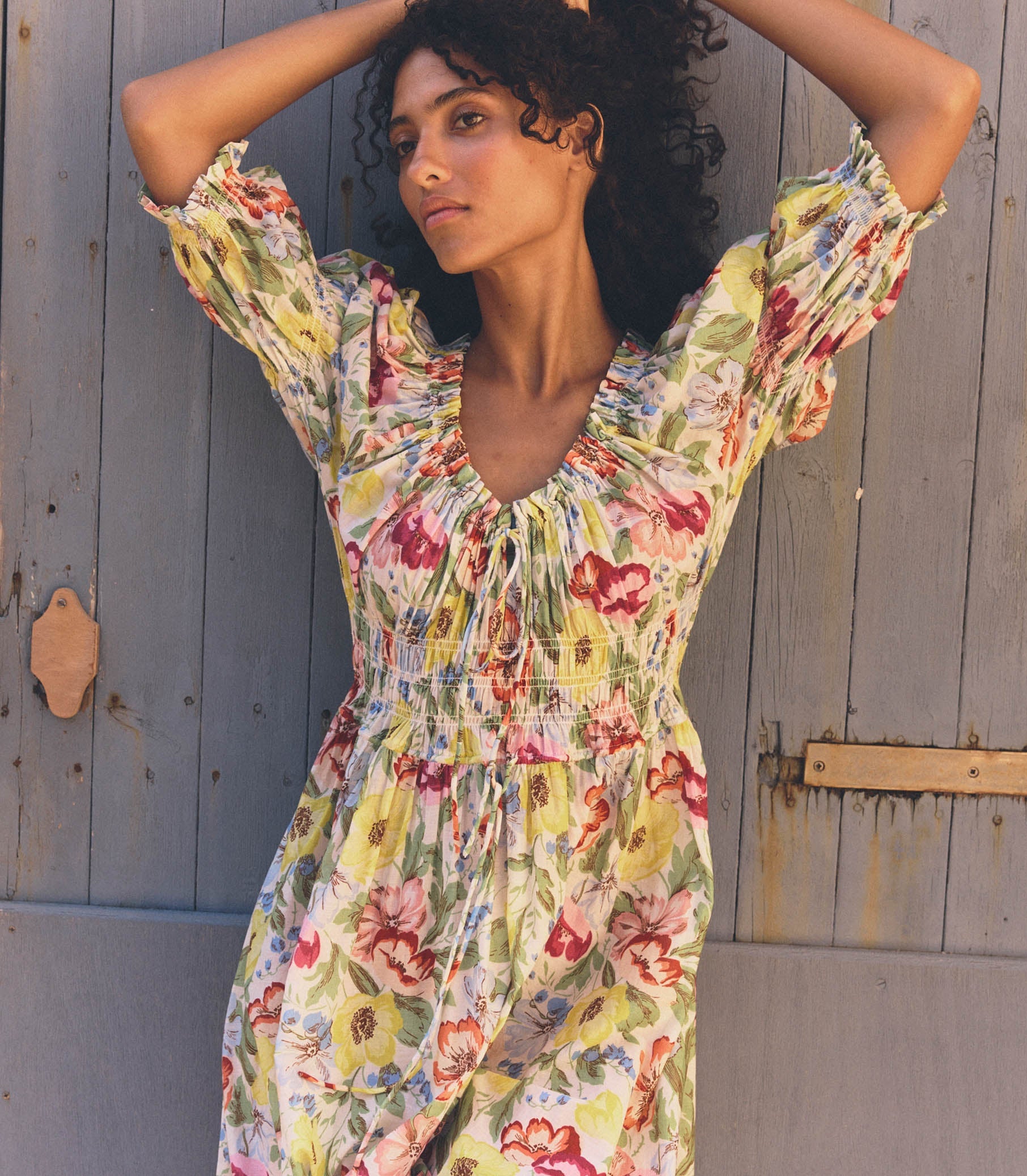 DÔEN Women Ischia Dress - Blanc Anemone Bloom