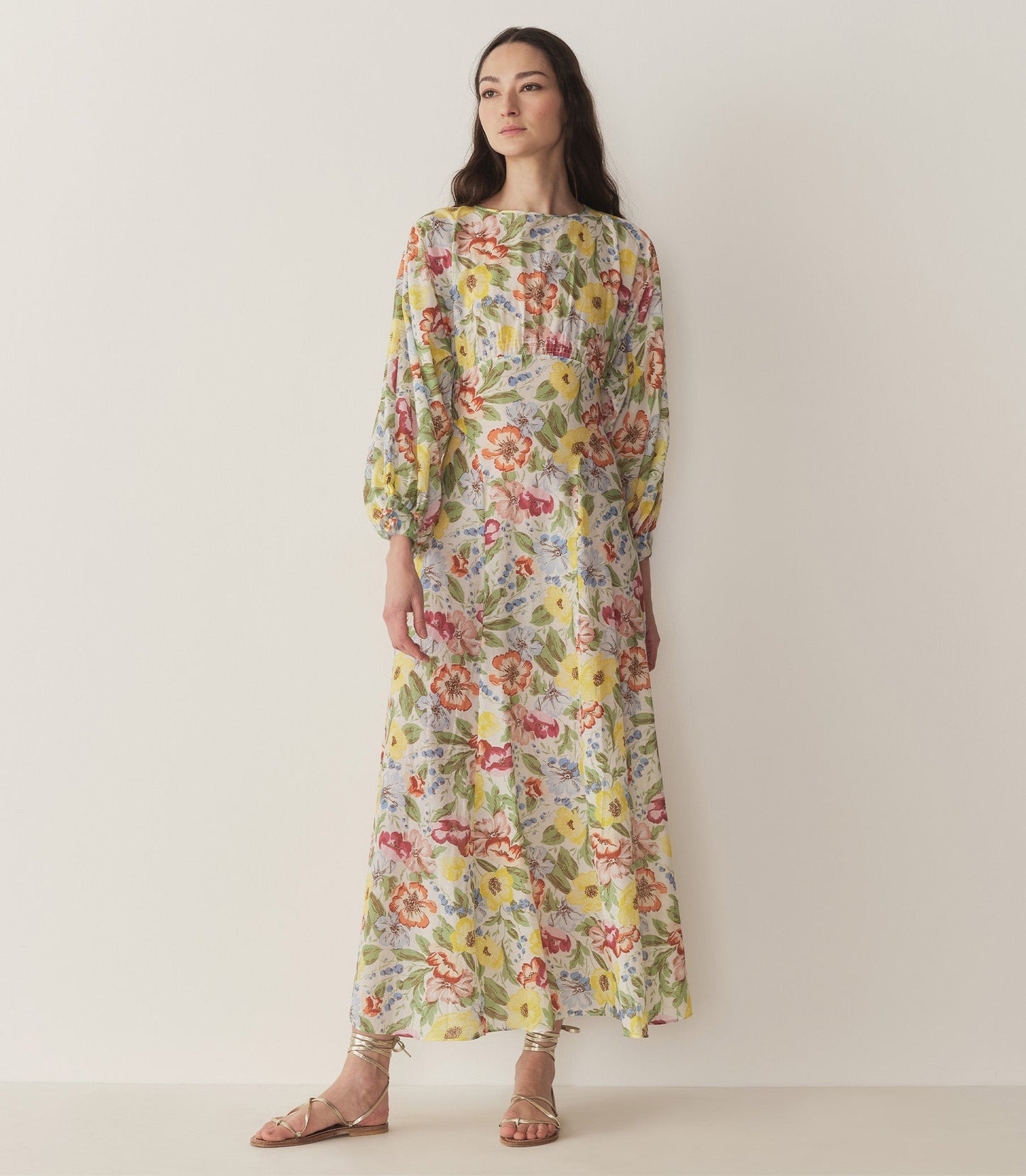 DÔEN Women Oliana Dress - Blanc Anemone Bloom