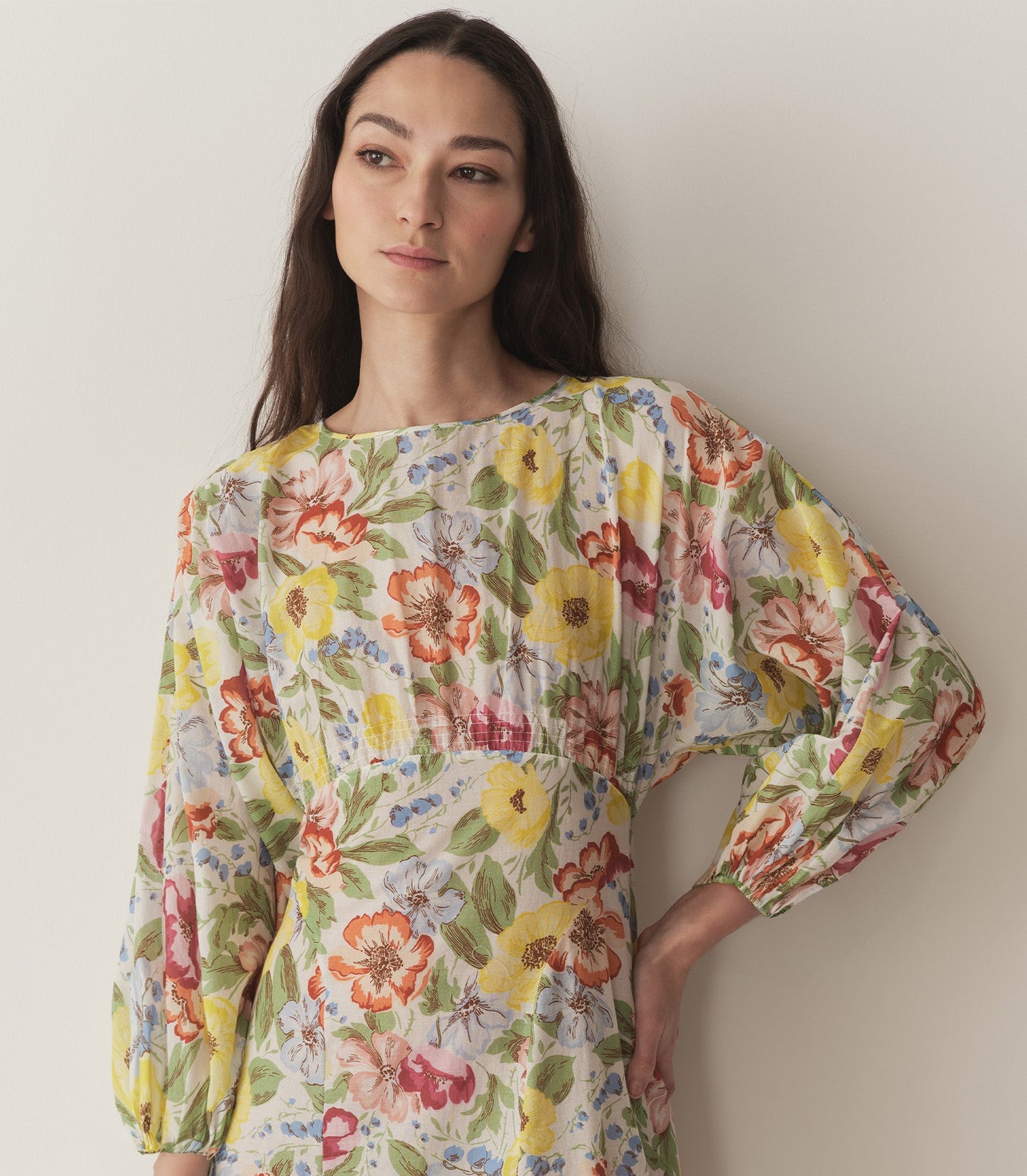 DÔEN Women Oliana Dress - Blanc Anemone Bloom
