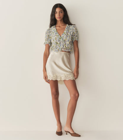 DÔEN Women Salona Top - Ivory Strawberry Moon Floral