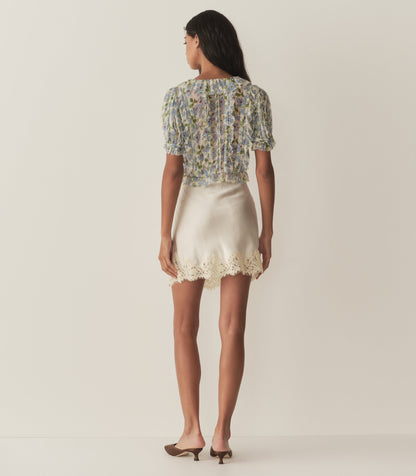 DÔEN Women Salona Top - Ivory Strawberry Moon Floral