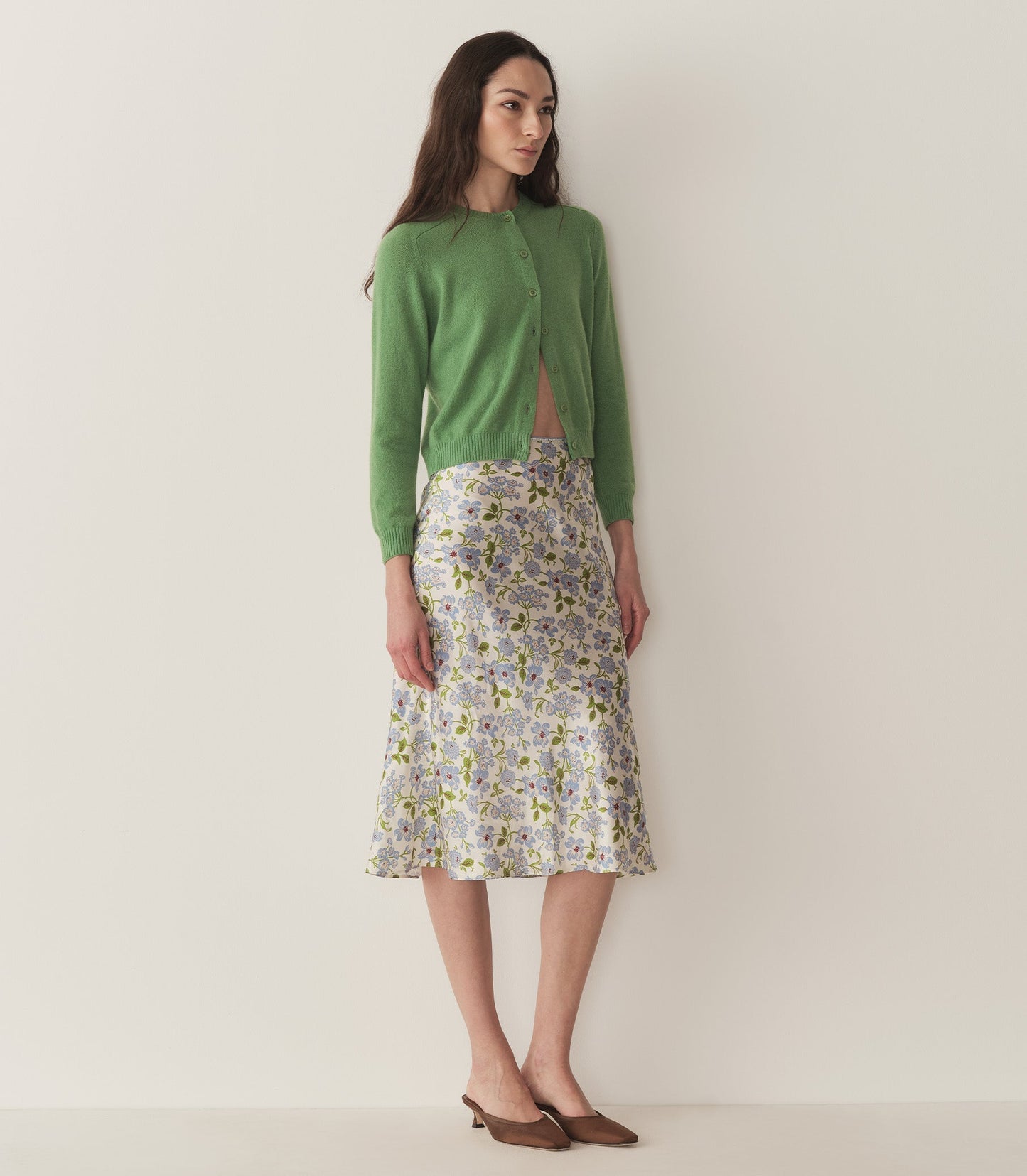 DÔEN Women Elowena Skirt - Ivory Strawberry Moon Floral