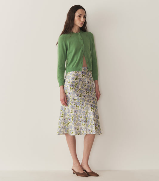 DÔEN Women Elowena Skirt - Ivory Strawberry Moon Floral