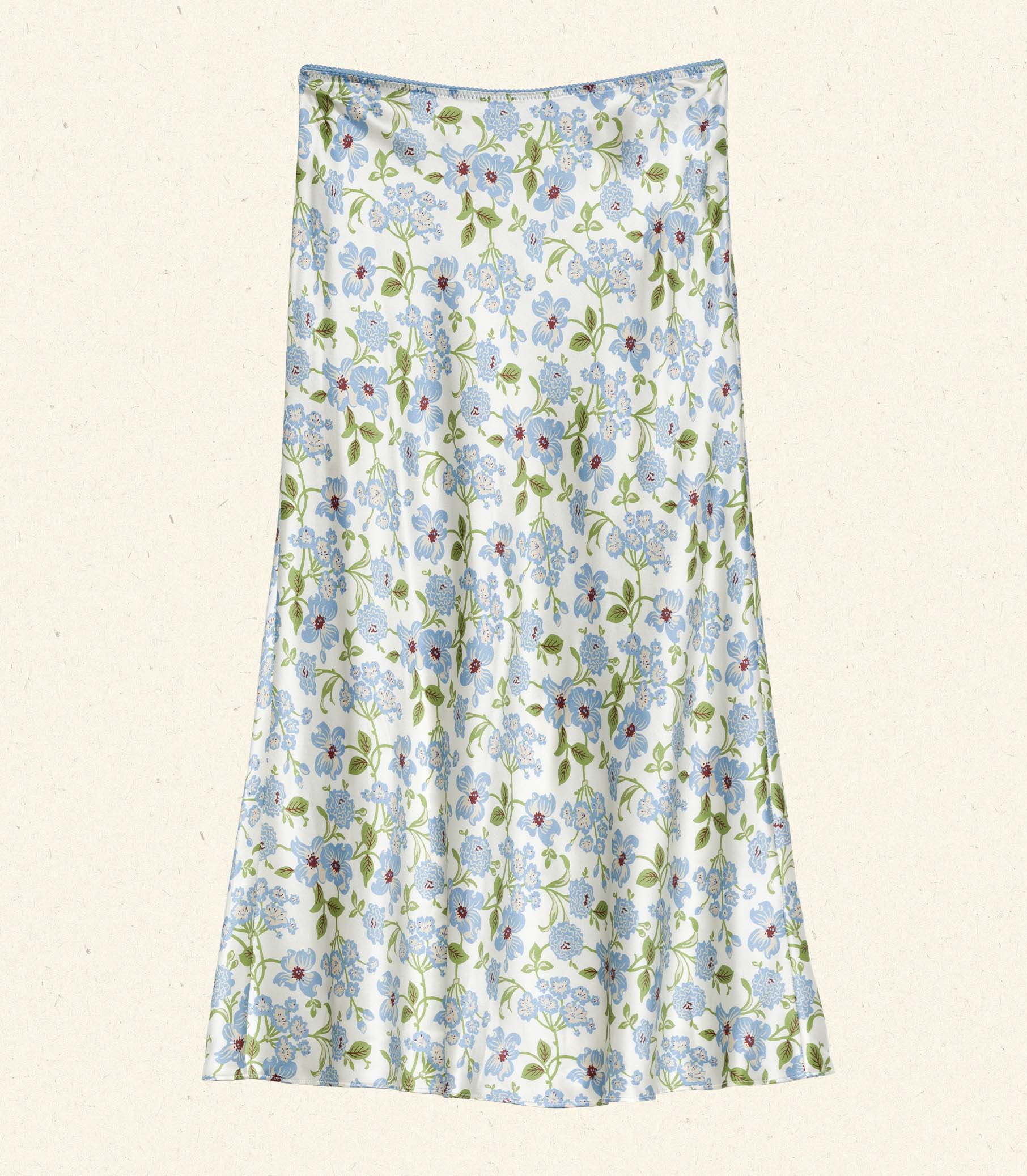DÔEN Women Elowena Skirt - Ivory Strawberry Moon Floral