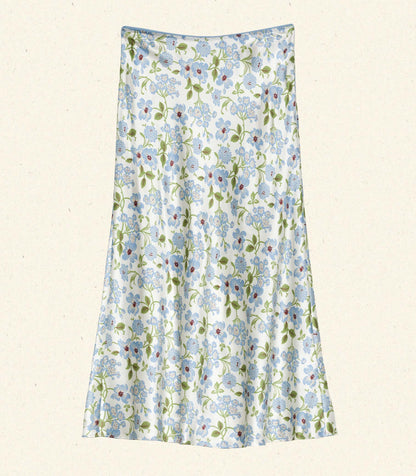 DÔEN Women Elowena Skirt - Ivory Strawberry Moon Floral