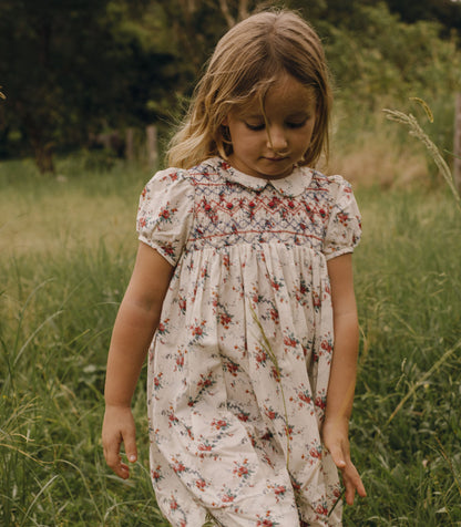 DÔEN Kids Rosette Dress - Liberty Alessia Rose
