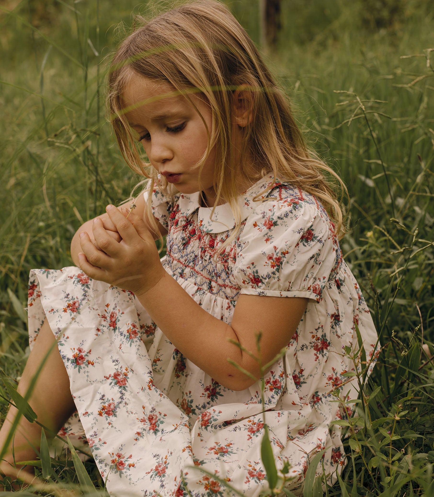 DÔEN Kids Rosette Dress - Liberty Alessia Rose