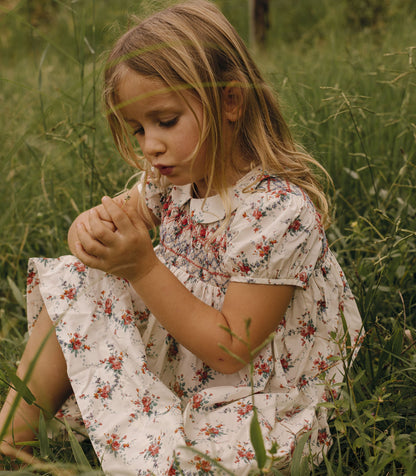 DÔEN Kids Rosette Dress - Liberty Alessia Rose