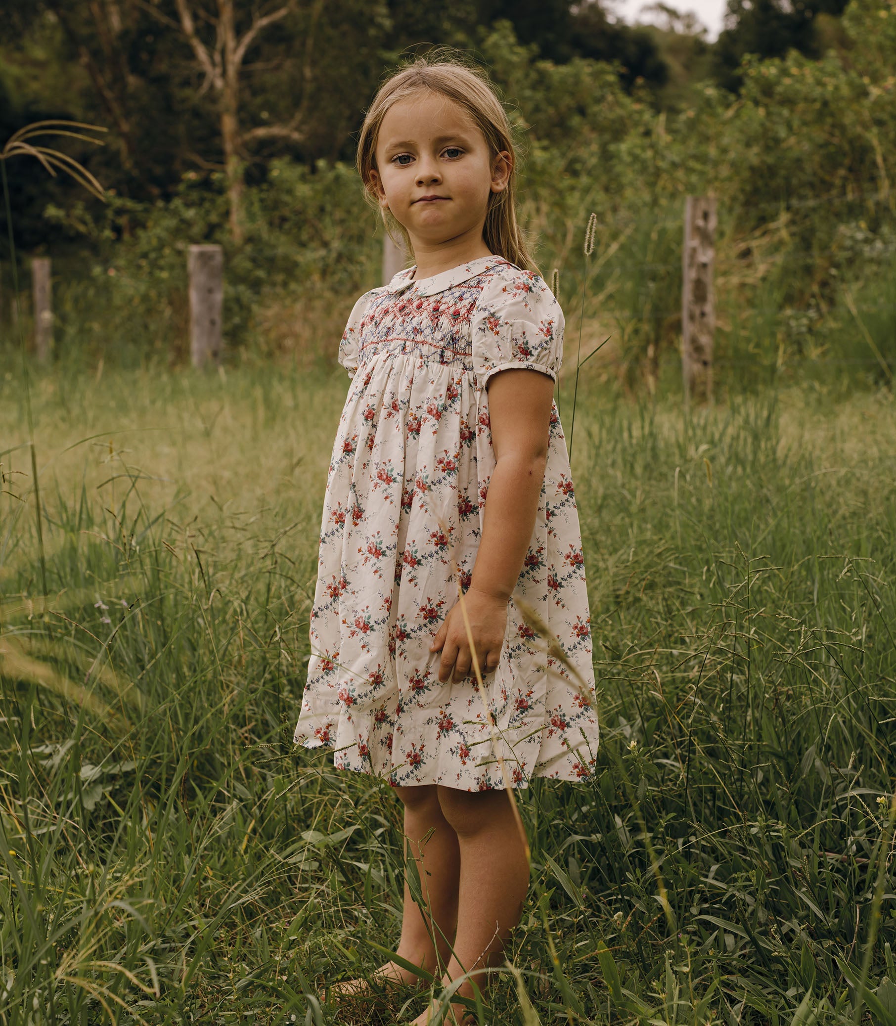 DÔEN Kids Rosette Dress - Liberty Alessia Rose