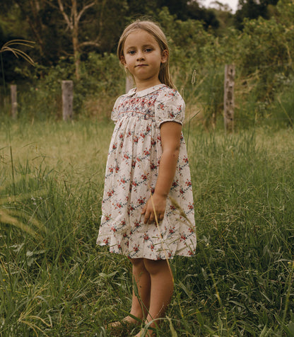 DÔEN Kids Rosette Dress - Liberty Alessia Rose