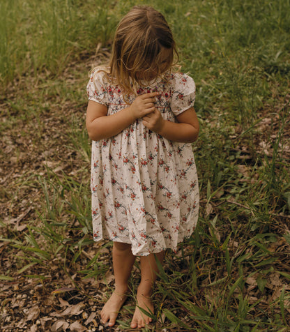 DÔEN Kids Rosette Dress - Liberty Alessia Rose