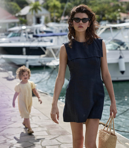 DÔEN Women Monroe Dress - Navy