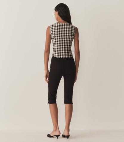DÔEN Women Hayden Top - Black Marilyn Gingham