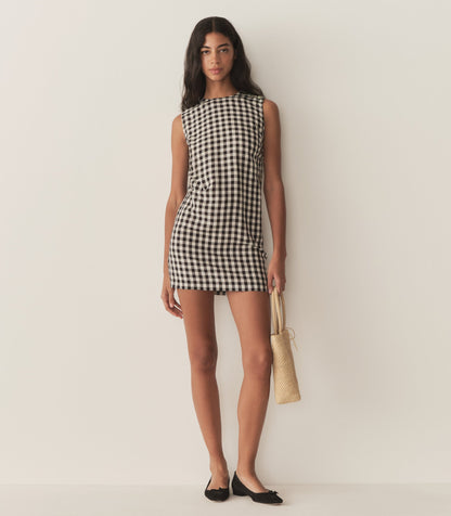 DÔEN Women Coralie Dress - Black Marilyn Gingham