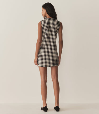 DÔEN Women Coralie Dress - Black Marilyn Gingham