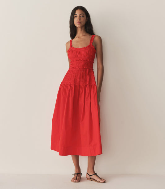 DÔEN Women Marianne Dress - Carmine