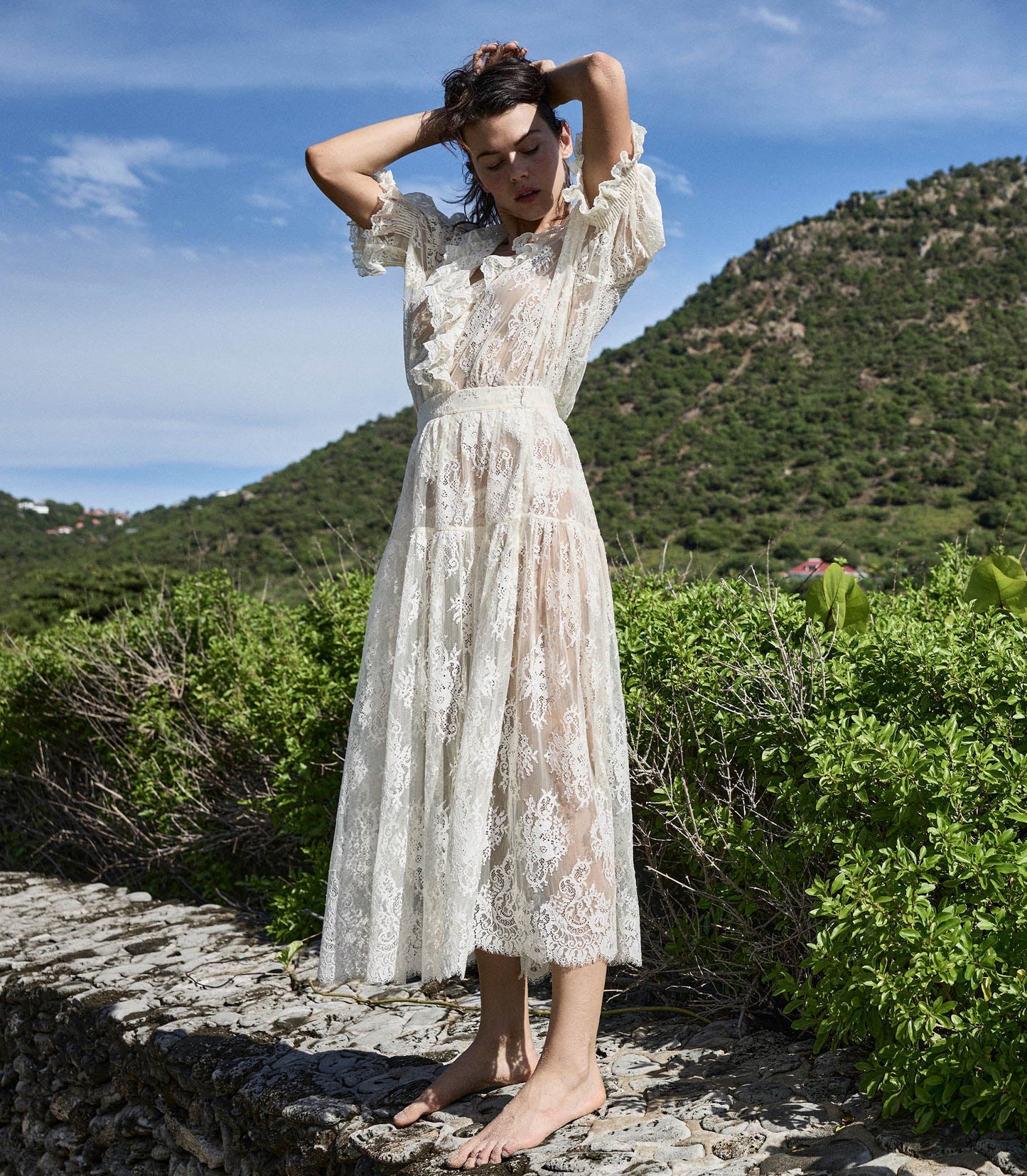 DÔEN Women Sebastiane Skirt - Sea Salt