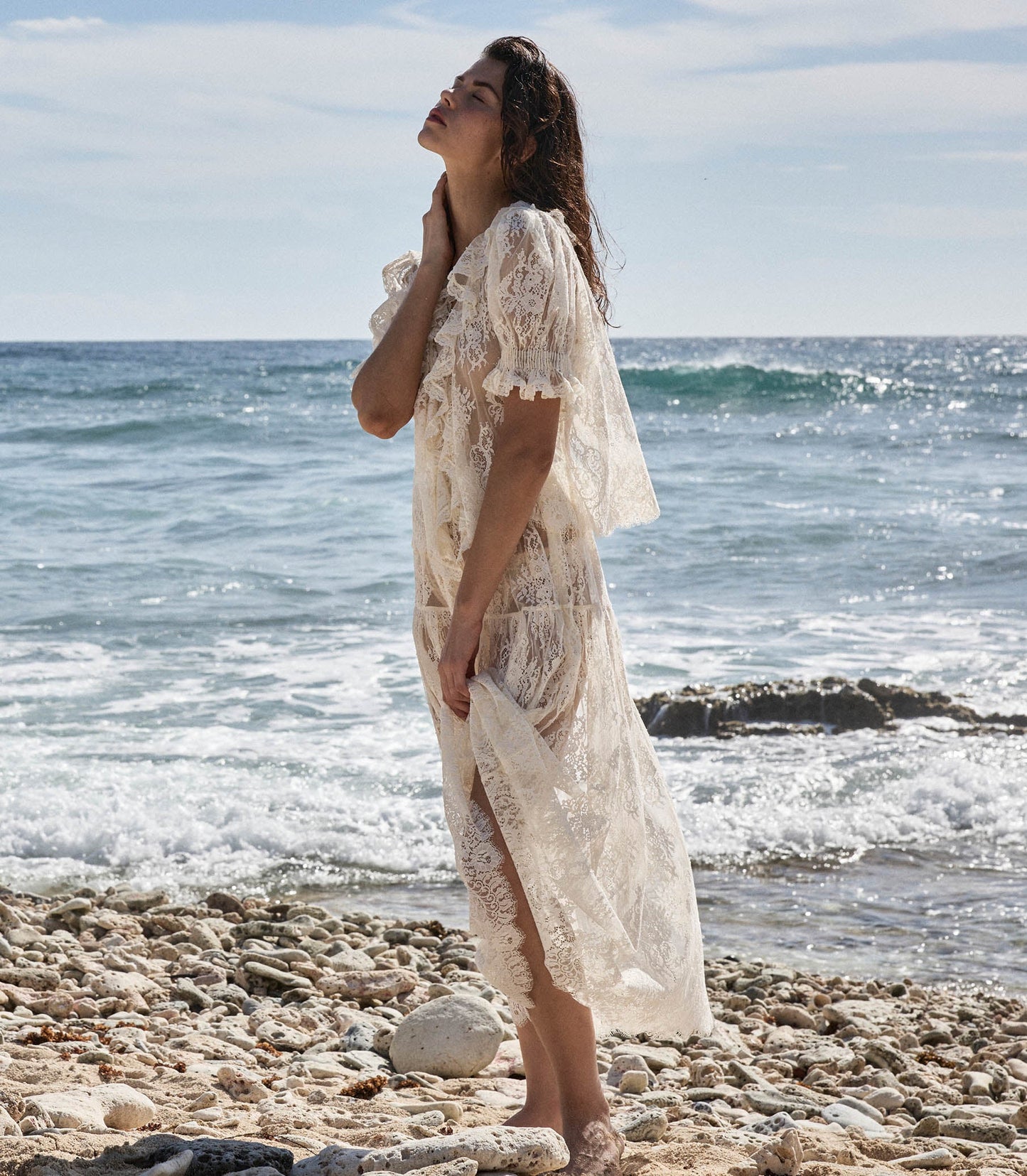 DÔEN Women Sebastiane Skirt - Sea Salt