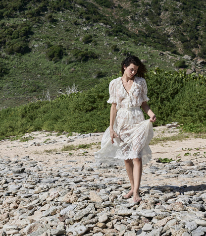 DÔEN Women Sebastiane Skirt - Sea Salt
