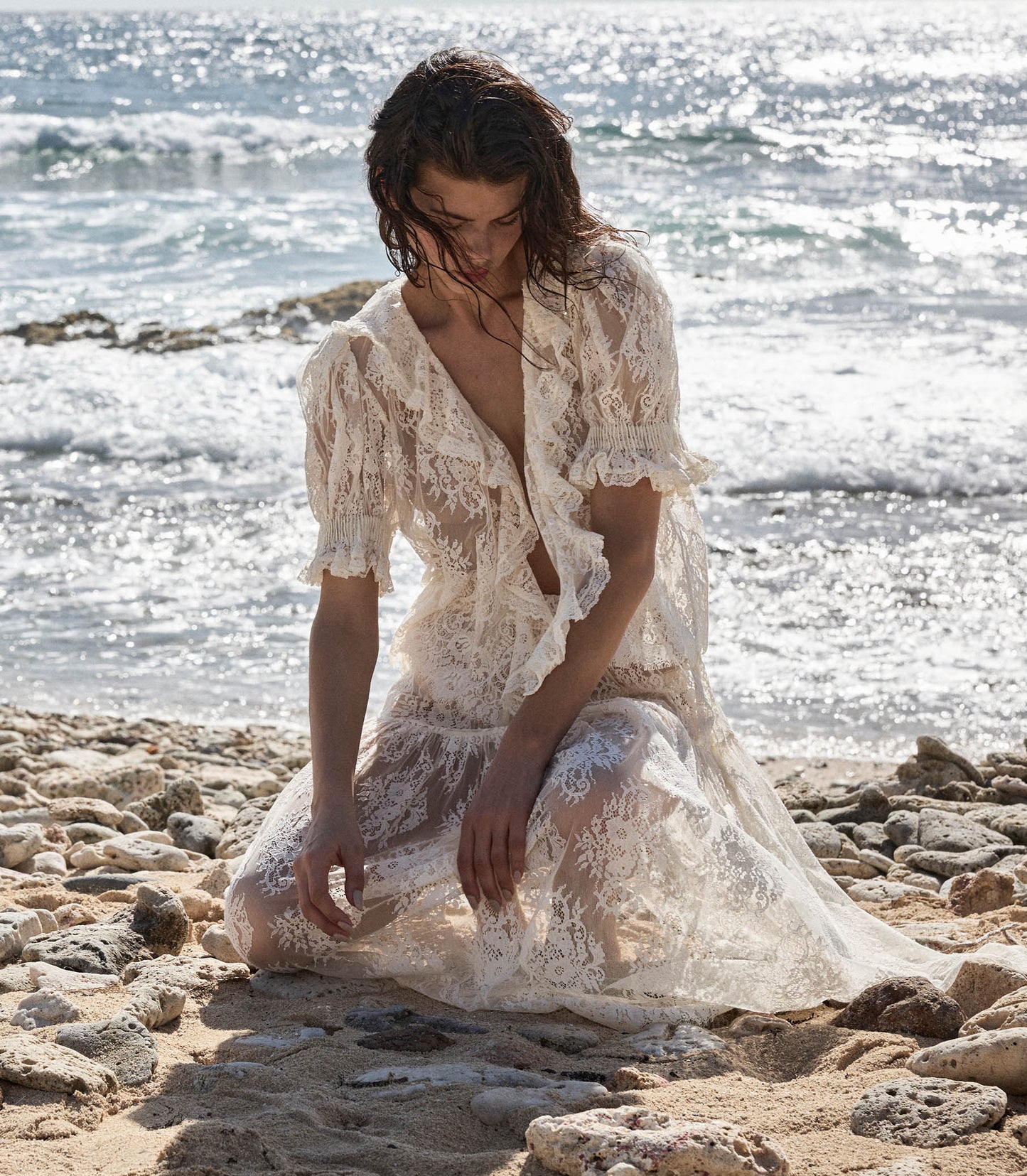 DÔEN Women Henri Top - Sea Salt