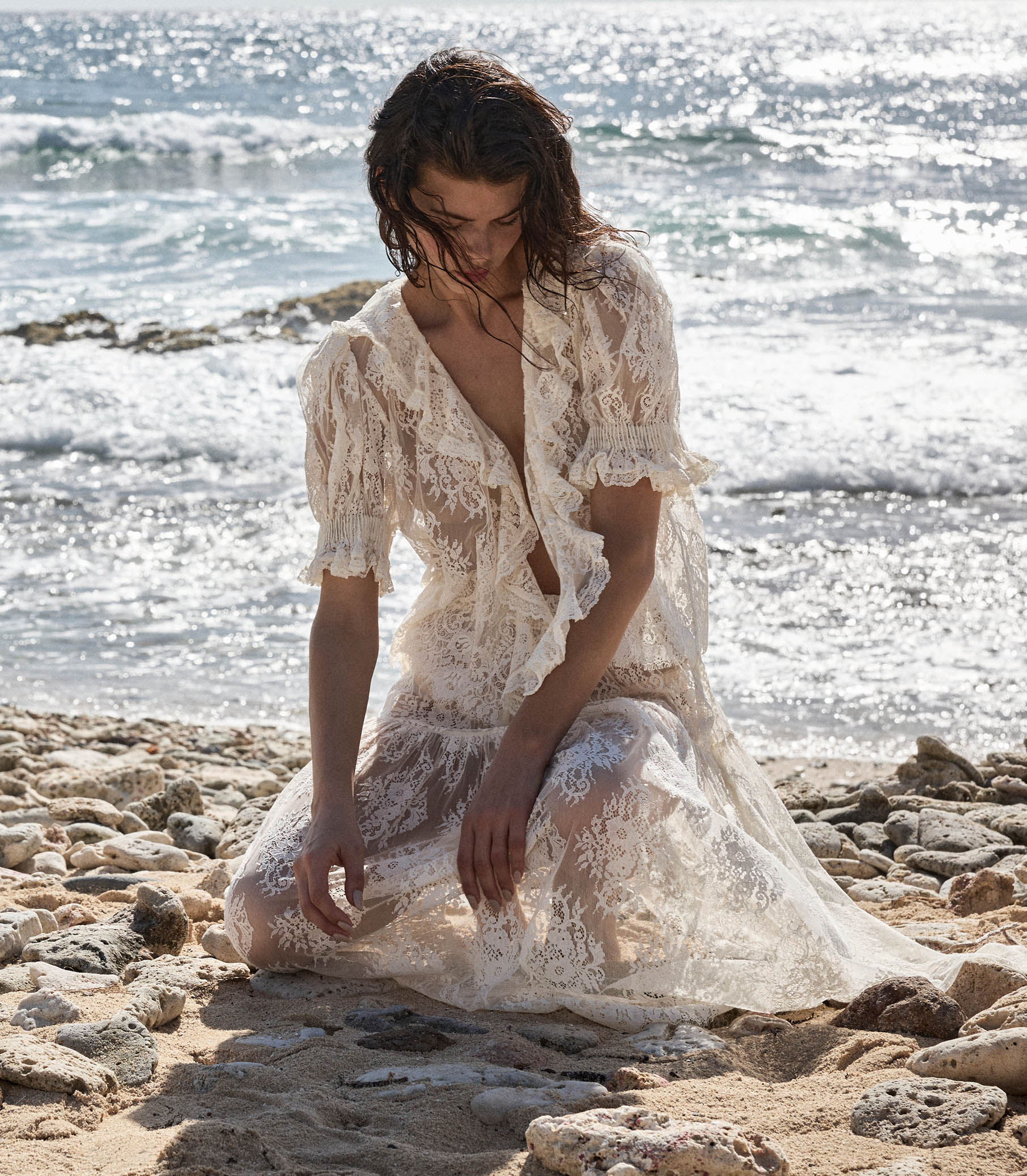 DÔEN Women Henri Top - Sea Salt