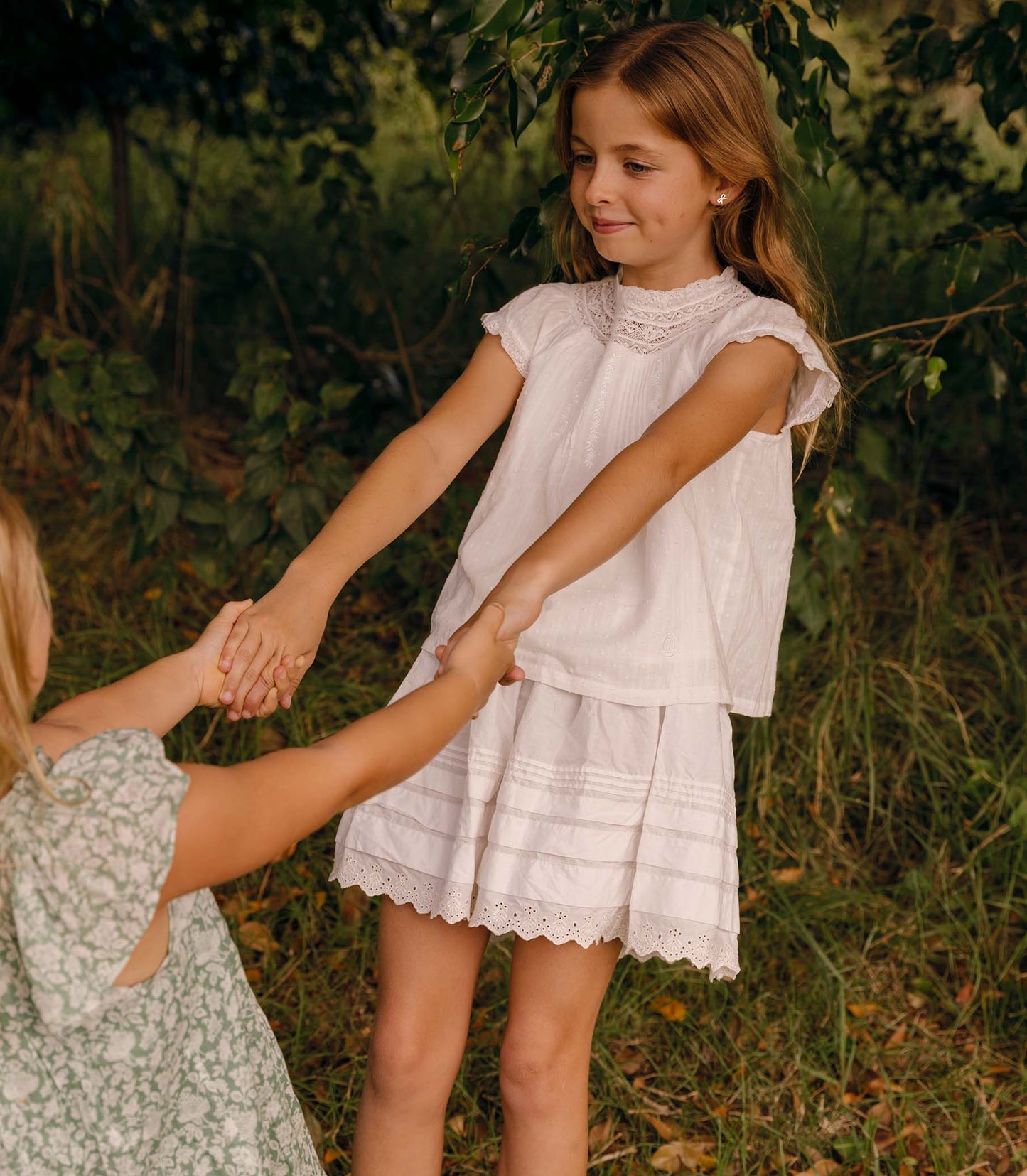 DÔEN Kids Little Sebastiane Skirt - Salt