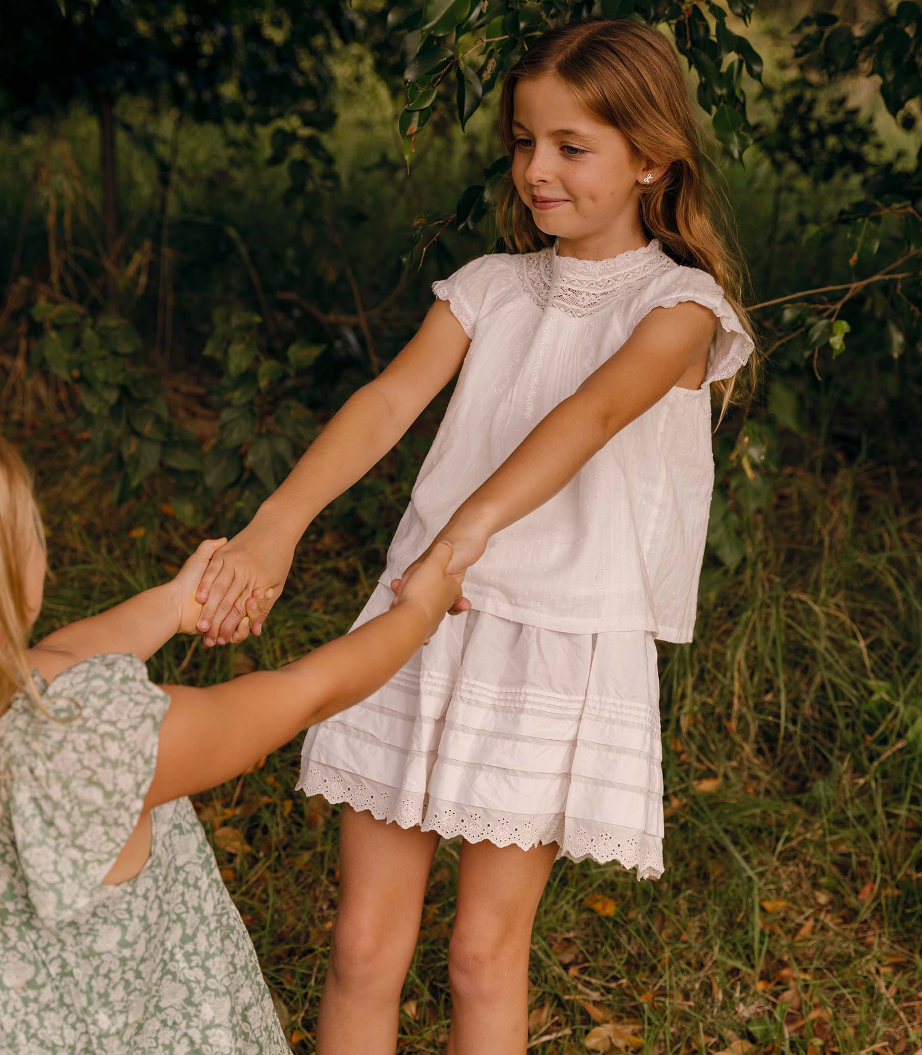 DÔEN Kids Little Sebastiane Skirt - Salt